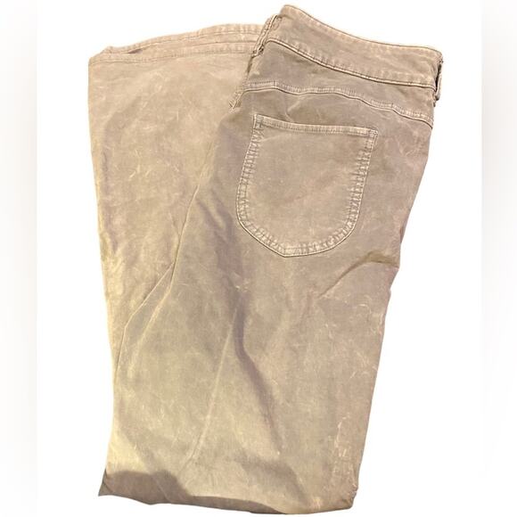 Free People We The Free Pants Women’s Size 35 Gray Velvet Curvy Foxy Lady Boot - Picture 4 of 14